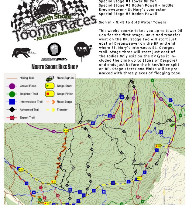 Toonie #2 Map – Course info