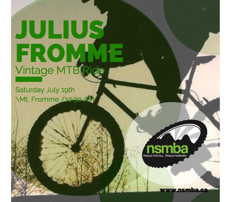 Julius Fromme Vintage MTB Ride – July 19th