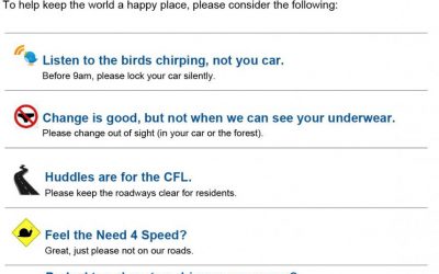 Blueridge Community Association Signs