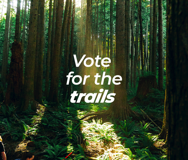 Vote for the trails Oct.17