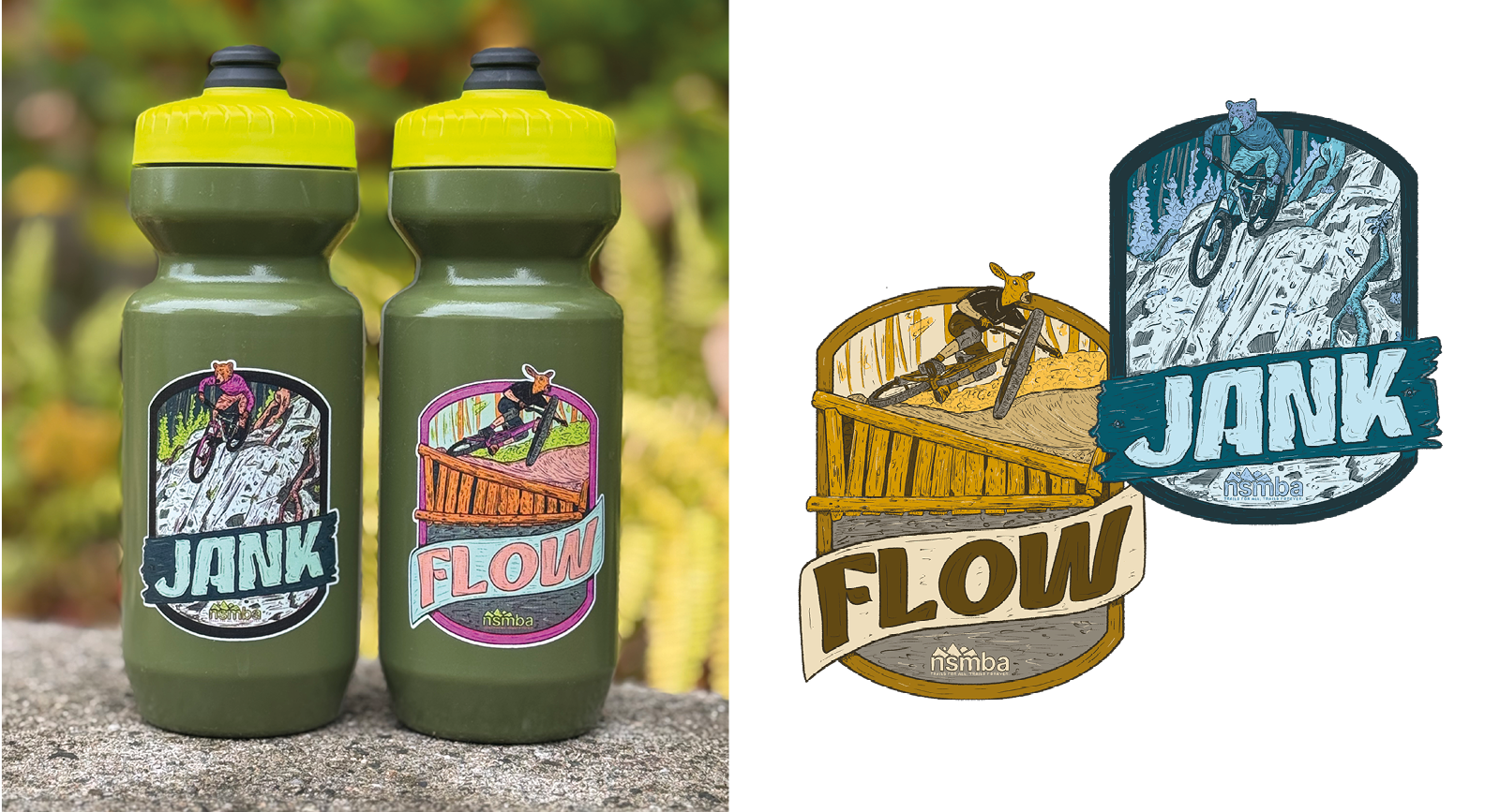Bottle sticker combo
